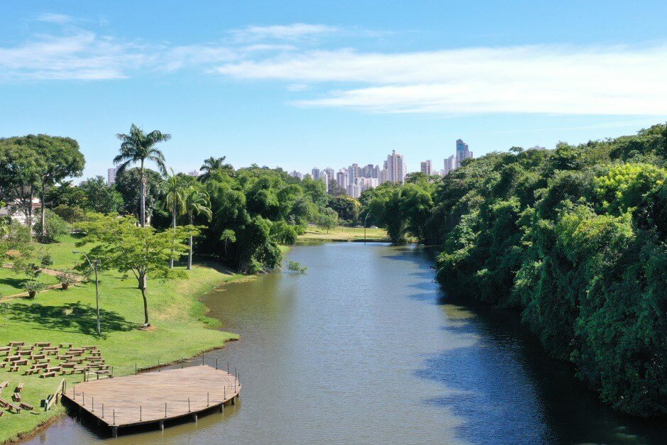 Área verde do Jardim Botânico de Goiânia