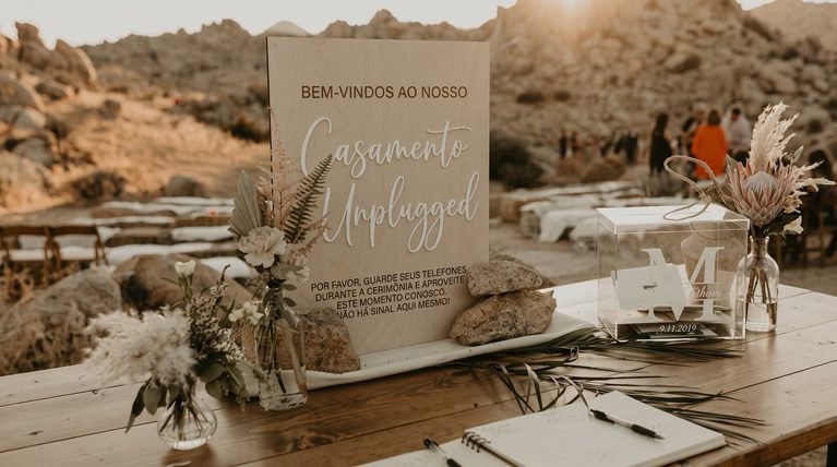Casamento unplugged: vale a pena pedir para os convidados guardarem o celular durante a cerimônia?